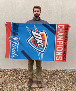 Oklahoma City Thunder 3D House Flag – GJHF002