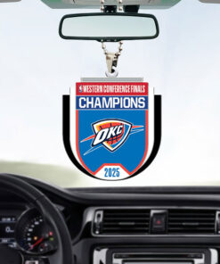 Oklahoma City Thunder Custom Shape 2-sided Acrylic Car Ornament – GJCO001