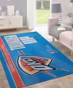 Oklahoma City Thunder Rectangular Rug – GJRR001