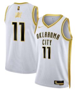 Men’s Oklahoma City Thunder Swingman #11 Joe Jersey V2 – All Stitched GJJ045