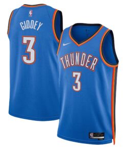 Men’s Oklahoma City Thunder Swingman #3 Giddey Jersey V2 – All Stitched GJJ030