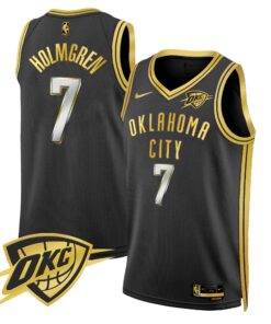 Men’s Oklahoma City Thunder Swingman #7 Holmgren Jersey V2 – All Stitched GJJ019