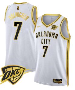 Men’s Oklahoma City Thunder Swingman #7 Holmgren Jersey V2 – All Stitched GJJ020