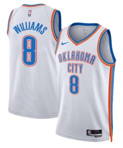 Men’s Oklahoma City Thunder Swingman #8 Williams Jersey – All Stitched GJJ013