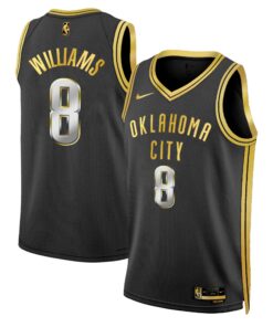 Men’s Oklahoma City Thunder Swingman #8 Williams Jersey – All Stitched GJJ016