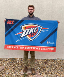 Oklahoma City Thunder 3D House Flag – GJHF001
