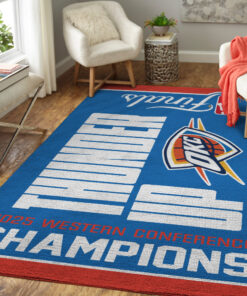 Oklahoma City Thunder Rectangular Rug – GJRR003