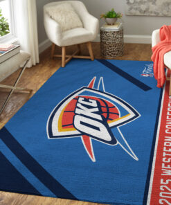 Oklahoma City Thunder Rectangular Rug – GJRR002
